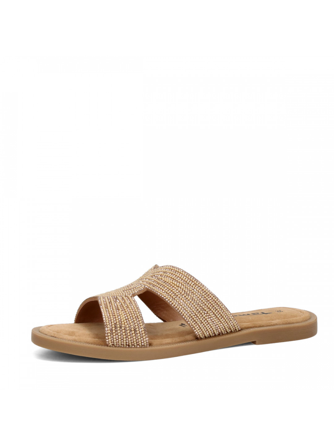 Tamaris dámské stylové pantofle – bronzové – 41